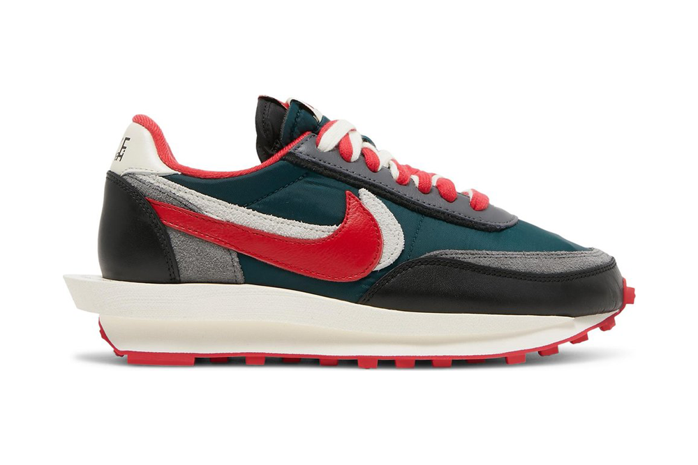 sacai x undercover x nk ldwaffle ‘midnight spruce university red’ replica