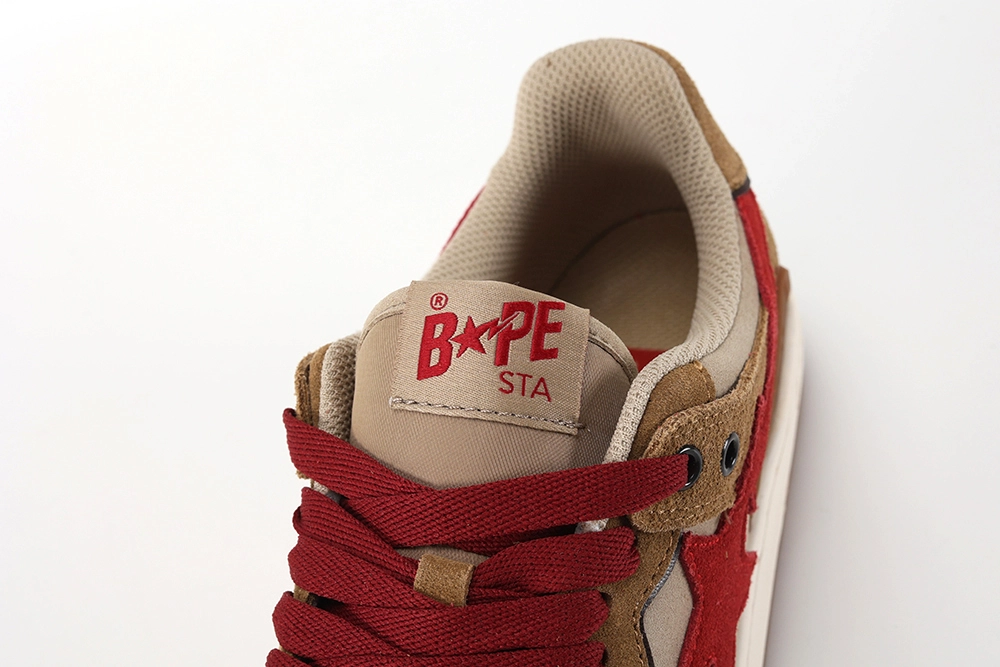 bape sk8 sta low ‘wheat red’ replica