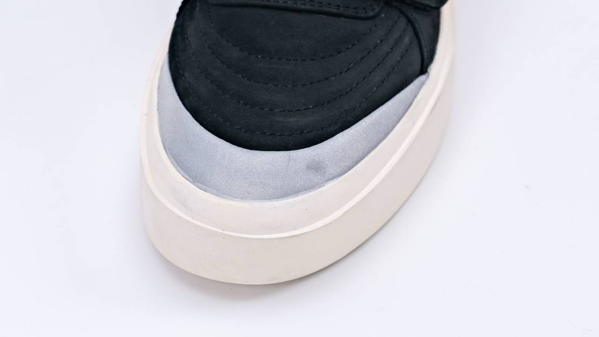 fear of god skate mid ‘black silver’ replica