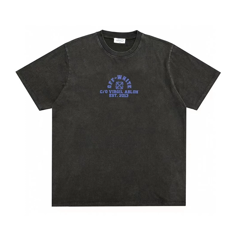 off-white crackled logo-print t-shirt