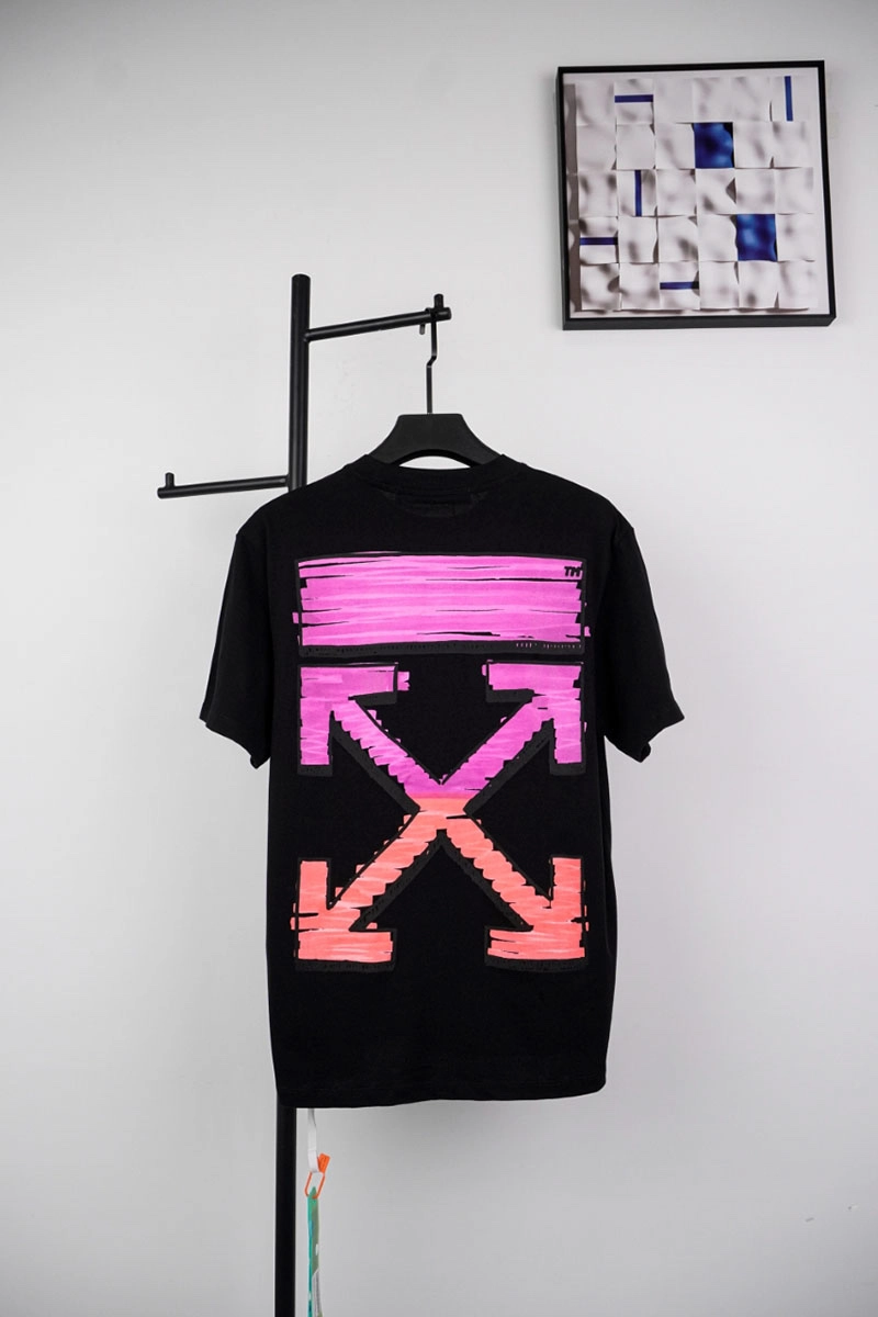 off-white purple arrow print t-shirt
